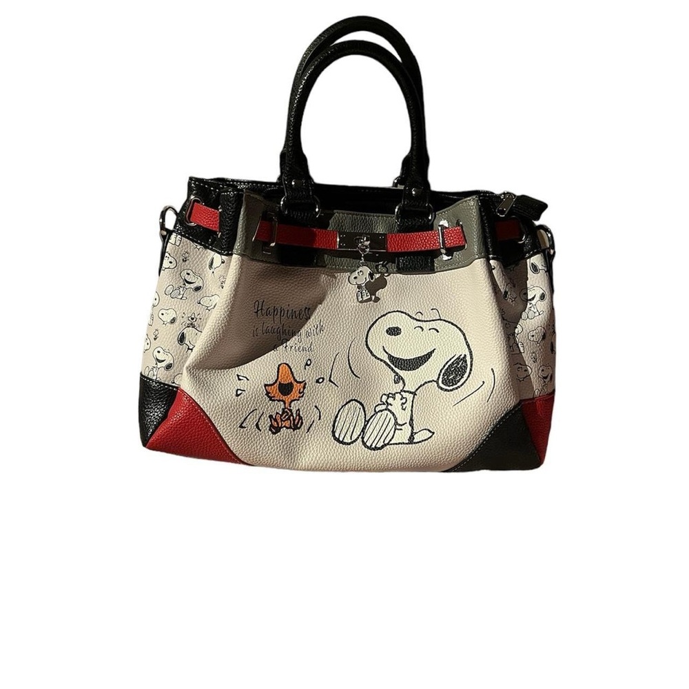 PEANUTS Leather Women Bag